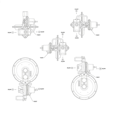 Регуляторы давления газ и регулятор подачи горючего серии ITRON CL231