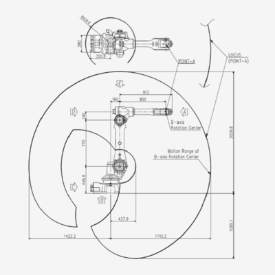 Рука робота оси Hyundai HH020 6 с регулятором научить привесному и сварочному аппарату для робота заварки