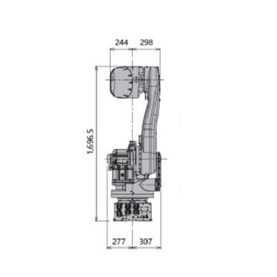 Рука оси Cnc 6 робота RD080N Кавасаки робототехническая для Palletizing с полезной нагрузкой 80KG