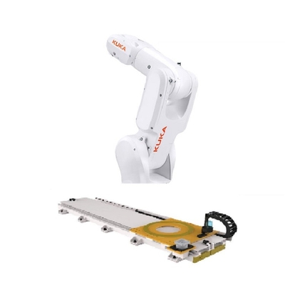 Рука робота осей компакта 6 руки робота KR 4 R600 Kuka с электроникой рельса робота GBS