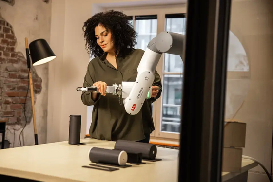 ABB GoFa CRB15000 Cobot с типом роботом Gripper 2-Finger SMC электрическим LEHF сотрудническим