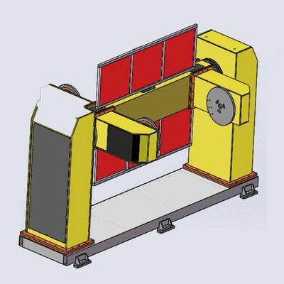 Работа позиционера автоматной сварки оси типа 2 u с рукой робота ABB KUKA Yasakawa Fanuc