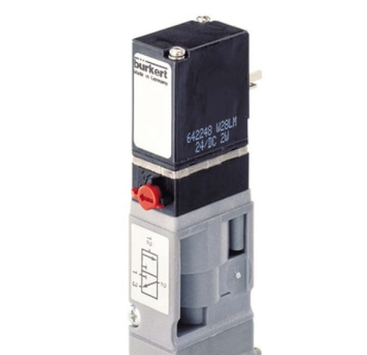 Клапанов соленоида 6524 Burkert высокого давления устойчивый 3/2 бежать латунных для пневматических применений
