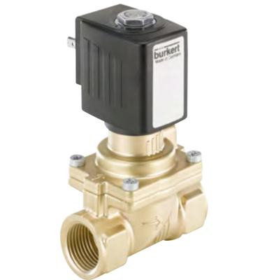 Клапанов соленоида 6524 Burkert высокого давления устойчивый 3/2 бежать латунных для пневматических применений