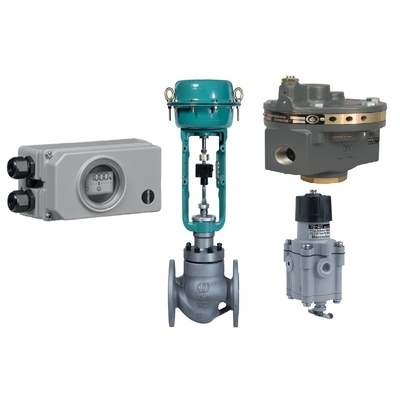 Поток Masoneilan 78-40 с позиционером клапана Samson 3730-3 и регулирующим клапаном Fisher 2625 Filter Regulator