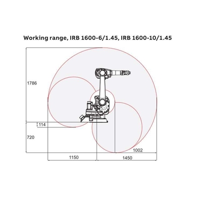 ABB Robotic Arm 6 Axis IRB 1600-10/1.45 с CNGBS Роботоудерживателем для автоматизированного роботизированного обращения