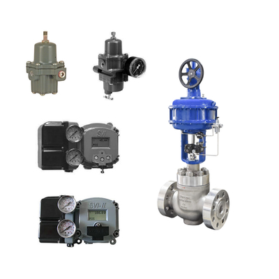 Управляющий клапан с Masoneilan SVI II AP Advanced Performance Digital Valve Positioner и регулятором фильтра Fisher 67CFR
