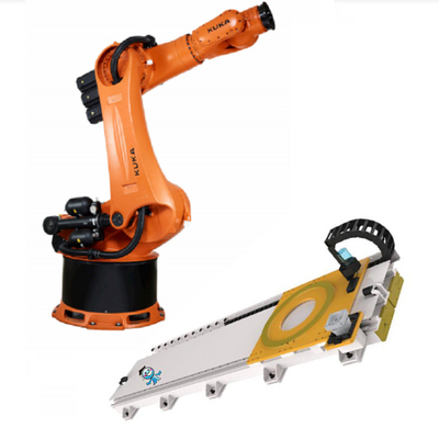 KUKA KR 240 R3330 Робот-палетизатор с линейным направляющим рельсом CNGBS в качестве автоматической машины