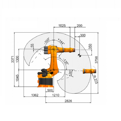 KUKA KR 360 R2830 Роботизированная рука полезная нагрузка 360 кг с линией сборки CNGBS для сборки двигателя в качестве машины для сбора и размещения