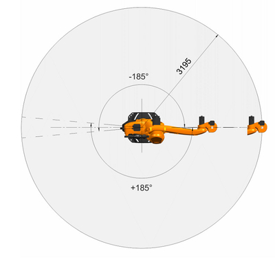 KUKA Robot KR 120 R3200 PA с 120 кг полезной нагрузкой и 3195 мм протяженностью доступа