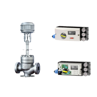 Пневматический клапан управления с ABB TZIDC-200 позиционирующим и EMERSON ASCO210 2-пути соленоидные клапаны
