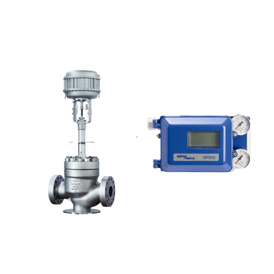 Пневматический клапан с Spirax Sarco Smart Valve Positioner SP500 и переключателем ограничений EMERSON