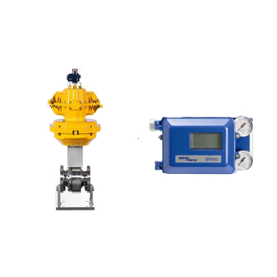 Пневматический клапан с Spirax Sarco Smart Valve Positioner SP500 и переключателем ограничений EMERSON