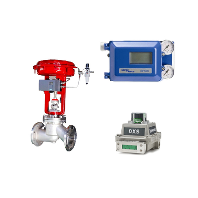 Пневматический клапан с Spirax Sarco Smart Valve Positioner SP500 и переключателем ограничений EMERSON