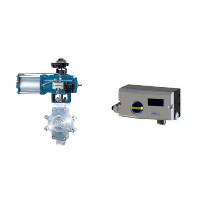 Пневматический клапан с Spirax Sarco Smart Valve Positioner SP7-10-11 и регулятором фильтра Fisher 67CFR