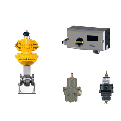 Пневматический клапан с Spirax Sarco Smart Valve Positioner SP7-10-11 и регулятором фильтра Fisher 67CFR