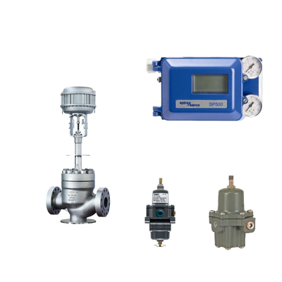 Известный китайский пневматический клапан с Spirax Sarco Smart Valve Positioner SP500 и Fisher 67CFR фильтр регулятор