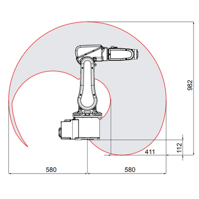 ABB IRB 120 6 Axis Robot Arm Payload 3Kg Cobot As Pick And Place Machine с захватчиком CNGBS