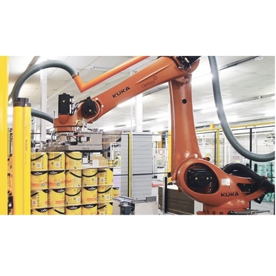KUKA KR 180 R3200 PA 5-осевой робот-рука с 180 кг полезной нагрузкой для упаковочной машины в качестве палетного робота