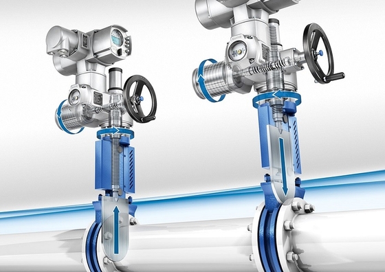 Китайский клапан ножа с Auma SA SAR Electric Vavle Actuator для водной нефтевой промышленности