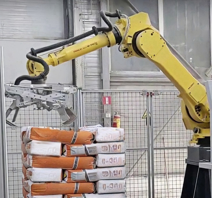 Роботизированный паллетизатор FANUC M-710iC/70 Стеклянный вакуумный подъемник для обработки машин Робот для обработки жидкостей Робот поставщик