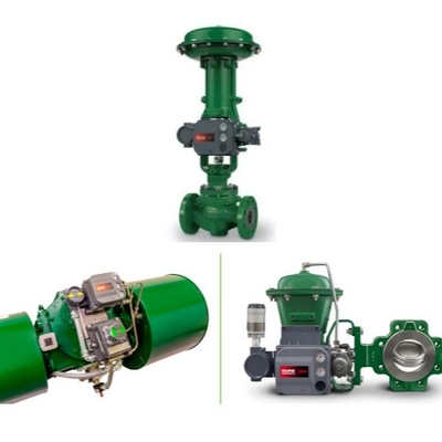 Управление давлением / потоком Скид с Fisher 1052/2052 Actuator и DVC6200 3610J клапан позиционировщик