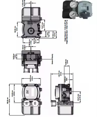 Части Masoneilan SVI II AP Advanced Performance Digital Valve Positioner With ASCO Solenoid Valve For China Flow Control Valve (Продвинутый цифровой позиционировщик клапанов с электродинамическим клапаном для Китая)