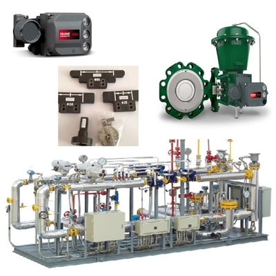 Сдвигатель клапана с Fisher 8590 Butterfly Valve 2052 Actuator и DVC6200 Интеллектуальный контроллер клапана