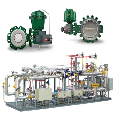 Сдвигатель клапана с Fisher 8590 Butterfly Valve 2052 Actuator и DVC6200 Интеллектуальный контроллер клапана