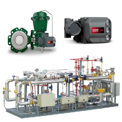 Сдвигатель клапана с Fisher 8590 Butterfly Valve 2052 Actuator и DVC6200 Интеллектуальный контроллер клапана