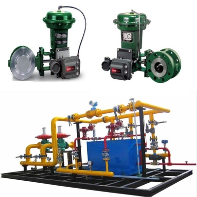 Сдвигатель клапана оборудован клапаном Fisher 8560 с 1052 приводом и цифровым контроллером клапана DVC6000 серии