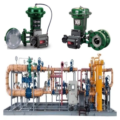 Сдвигатель клапана оборудован клапаном Fisher 8560 с 1052 приводом и цифровым контроллером клапана DVC6000 серии
