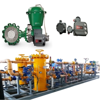 Сдвиг клапана управления потоком с EMERSON Fisher A11 Butterfly Valve 2052 Actuator DVC6200 Positioner 67CF Регулятор напряжения