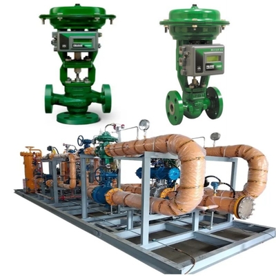 Скид клапана управления потоком с EMERSON Fisher GX клапан управления и привода с DVC6200/DVC2000 клапан позиционировщик