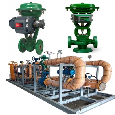Скид клапана управления потоком с EMERSON Fisher GX клапан управления и привода с DVC6200/DVC2000 клапан позиционировщик