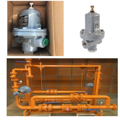 Скид клапана природного газа, оборудованный регулятором давления серии Emerson Fisher MR95/MR95L/MR95H и датчиком WIKA