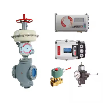 Пневматический клапан управления линейный с клапаном потока LOGIX 3200MD 520MD DIGITAL HART VALVE POSITIONER в запасе клапанов потока