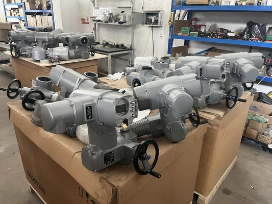 AUMA Electric Actuator SA/SAR Series с воздушными соединениями G или NPT