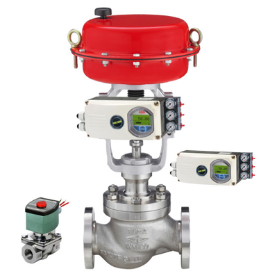 Пневматический клапан с ABB EDP300 TZIDC-100 TZIDC-200 умный позиционировщик с ASCO соленоидный клапан для управления шарового клапана