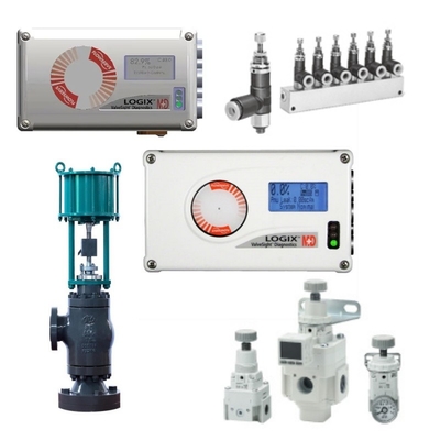 Управляющий клапан, оборудованный Flowserve Logix 520MD Smart Valve Positioner Bracket Pneumatic Actuator SMC Filter Pressure Reducing Valve