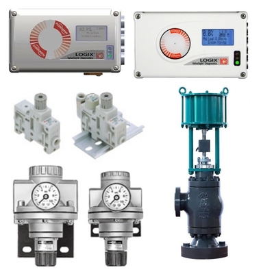 Управляющий клапан, оборудованный Flowserve Logix 520MD Smart Valve Positioner Bracket Pneumatic Actuator SMC Filter Pressure Reducing Valve