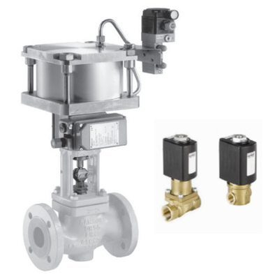 Контрольный клапан аксессуары FISHER DVC6200 Samson 4763 Spirax SP7 And Burkert Brass Solenoid Valve 6524 с высокотемпературной устойчивостью 2/2-пути диафрагмы