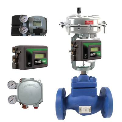 Известные Spiraxsarco Пневматические клапаны управления с Fisher DVC2000 MAsoneilan SVI1000/SVI2 для труб или стен монтаж присоединения сплав / стальной материал объемный объем