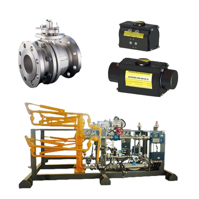 Плавучий КТМ EB1 OM-2 шаровые клапаны Keystone Powered Actuator Fisher DVC6200 HC однодействующий позиционировщик для ската