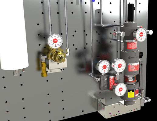 VRG Пневматический управляющий клапан ACTUATOR RCVC3000 Red Circle Valve Controller Высокое давление Пневматические вращающиеся управляющие клапаны
