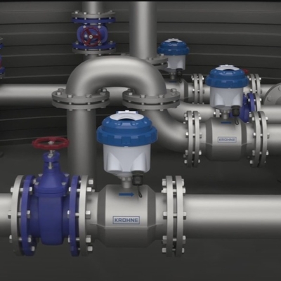 Кронный счетчик потока WATERFLUX 3070 Электромагнитный счетчик потока Управление водой