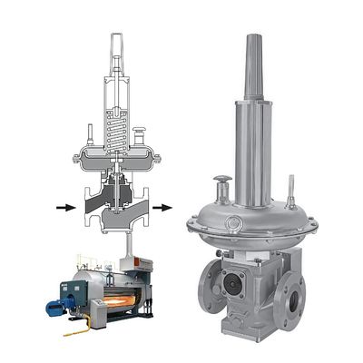 Промышленный регулятор давления природного газа Emerson Fisher LS200 с прямым управлением