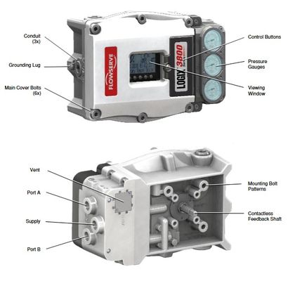 Цифровые позиционеры клапанов Industrial Flowserve Logix 3821-34EA-D43L, изготовленные по индивидуальному заказу