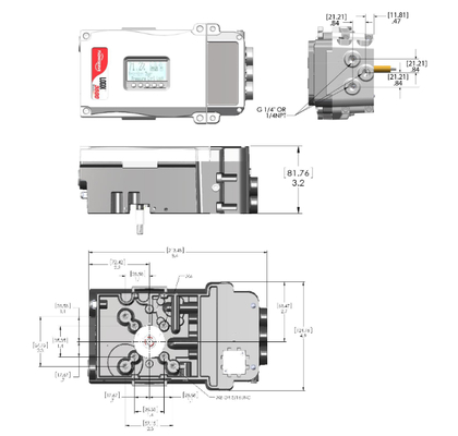 Stock Flowserve Logix 3200MD 3800 серии цифровой клапан позиционировщик на заказ Китай Пневматические клапаны контроля цена