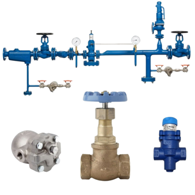 Bithermo Pneumatic Control Valves and Spriaxsarco Stop Valve HV3 and Float Steam Trap FT14